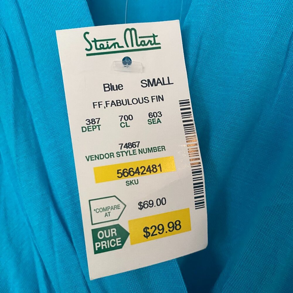 NWT Spense turquoise maxi dress size S - Picture 8 of 8